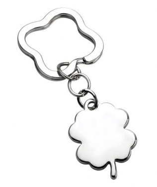 Keyring four-leave clover-no plate, product image (2)