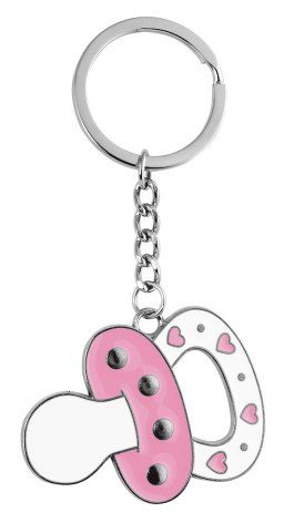 Keyring pacifier pink, without box, product image
