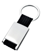 Keyring with black nylon, without box