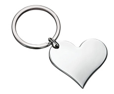 Keyring single "heart", without box