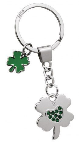 Keyring four-leave clover crystals, product image (1)