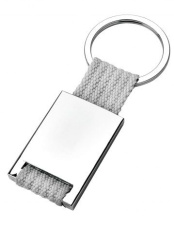 Keyring textile grey, without box