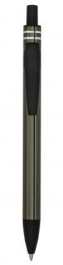 Burnished aluminium pen clip black, product image (3)