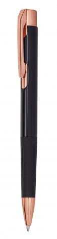 Pen in satin black and rose gold polishe, product image (1)