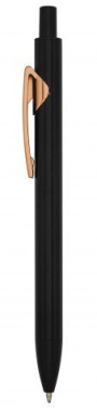 Pen in satin black and rose gold polishe, product image (2)