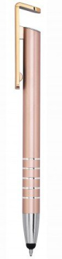 Rose gold aluminium pen with touch, product image (2)