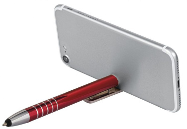 Ballpoint pen aluminium red, touch, product image (4)