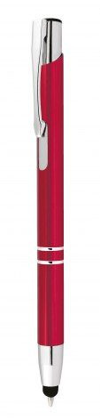 Ballpoint pen aluminium red, touch, product image (1)