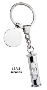 Keyring sand-glass - with coin, product image (2)