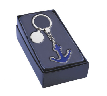 Keyring blue anchor - with coin, product image (2)