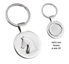 Keyring with horse - hollow