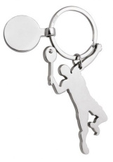 Keyring tennis - with coin