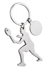 Keyring tennis - with coin