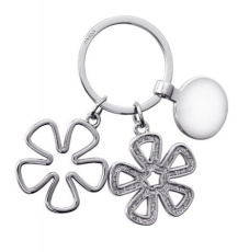 Keyring flower -with coin