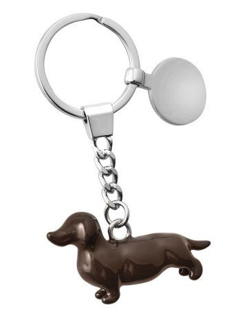 Keyring dachshund-with coin, product image (1)