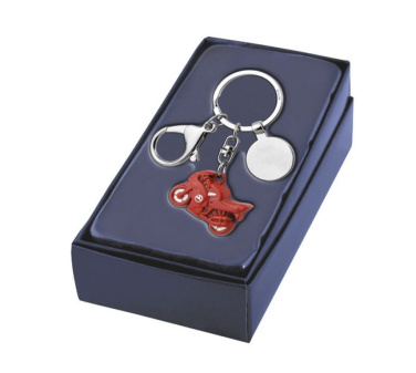 Keyring motorbike red/white-coin, product image (2)