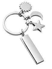 Keyring sun - moon - star