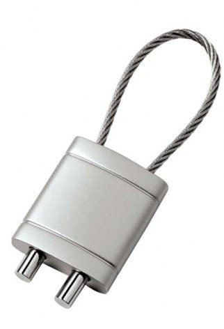 Keyring shiny with cable, product image