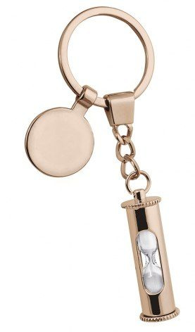 Pink hourglass keyring c/gettone, product image (1)