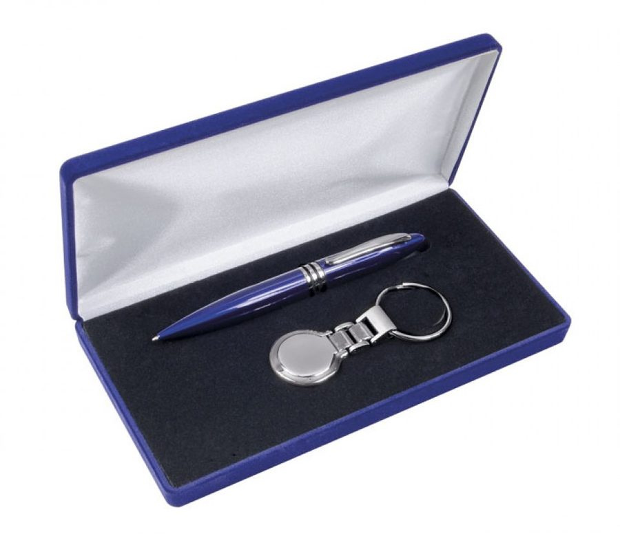 Set ballpoint and keyring, product image