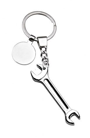 Keyring "wrench" with token, product image (1)