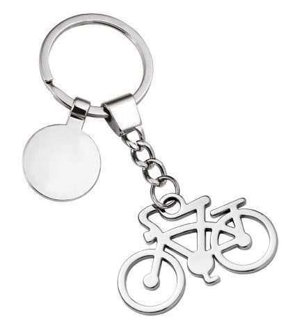 Keyring bike with coin, product image (1)