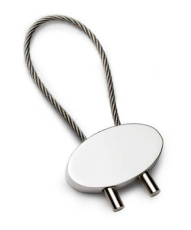 Keyring oval with cable