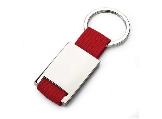 Keyring - nylon red, product image