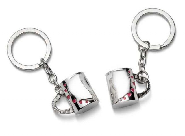 Keyring "two cups" with heart, product image (1)