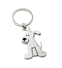 Keyring metal shiny "doggy"