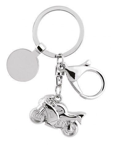 Keyring motorbike with snap hook, product image (1)
