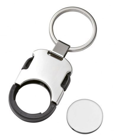 Keyring trolley coin click, product image (1)