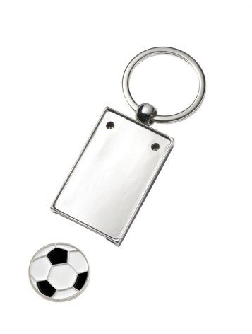 Keyring with cavity, with trolly coin, product image (1)