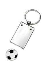 Keyring with cavity, with trolly coin