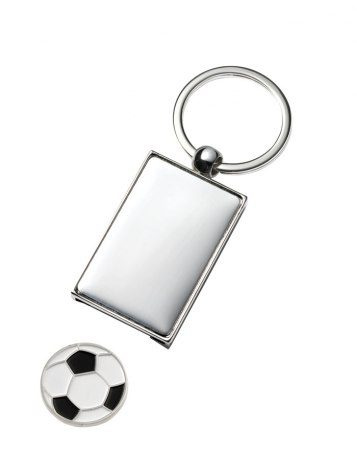 Keyring shiny plate, trolly coin, product image (1)