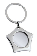Keyring star w/cavity 25 mm