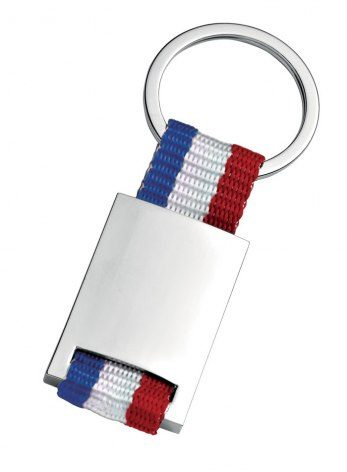 Keyring - textile ribbon french flag, product image (1)