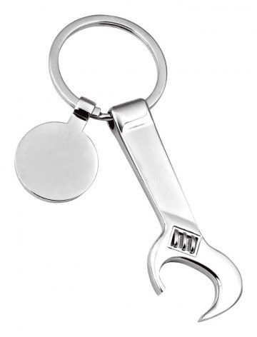Keyring "monkey wrench"- with token, product image (1)