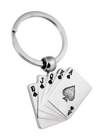 Keyring poker royal flush spades, product image (1)