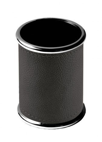 Pen holder "tower" black - d=70 x h=93, product image (1)