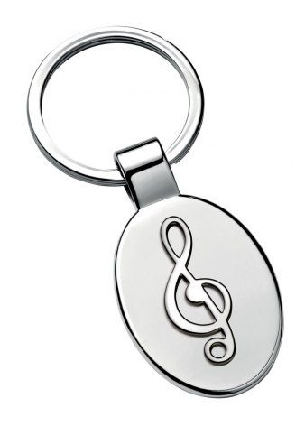 Keyring decoration treble clef, product image
