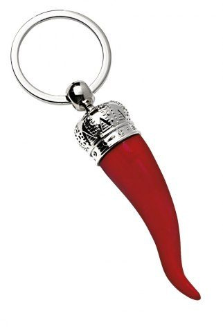 Keyring horn amulet red, product image (1)