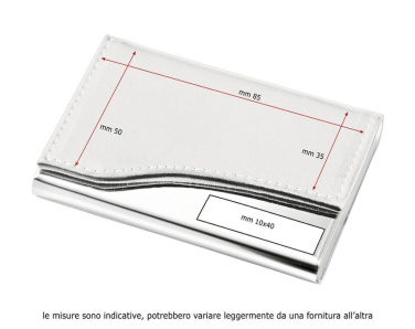 Namecard holder metal - PU white, product image (2)