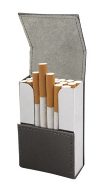 Pocket cigarettes case PU black, product image (3)