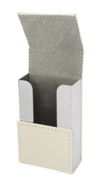 Pocket cigarettes case PU white, product image (2)