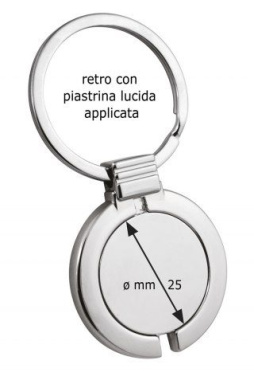 Keyring trolley coin with plate, product image (3)
