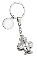 Keyring plane with coin
