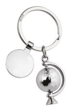 Keyring globe 3d