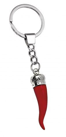 Keyring horn amulet red, product image (1)