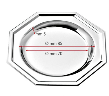 Coaster octagonal set 6pcs -d=112 mm, product image (2)